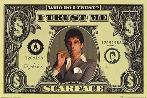 Poster film Scarface Dollar Bill (91.5 x 61cm)