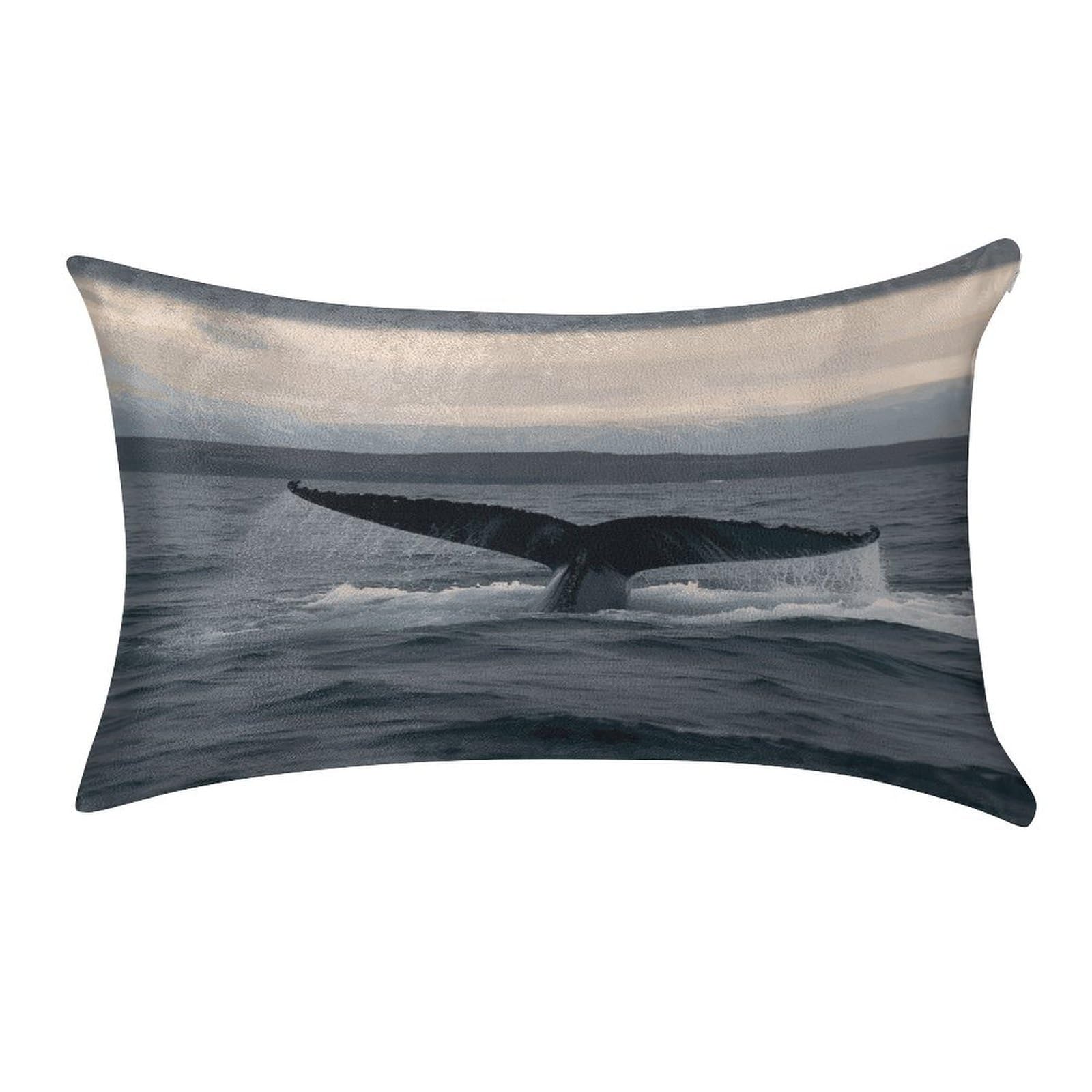 Btcowzrv Style Humpback Whale Tail Ocean Pillow Cover Pillow Case Pillowcase