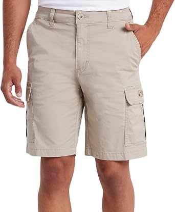 UNIONBAY Mens Relaxed Fit Flex Waist Cargo Short Tan, 30