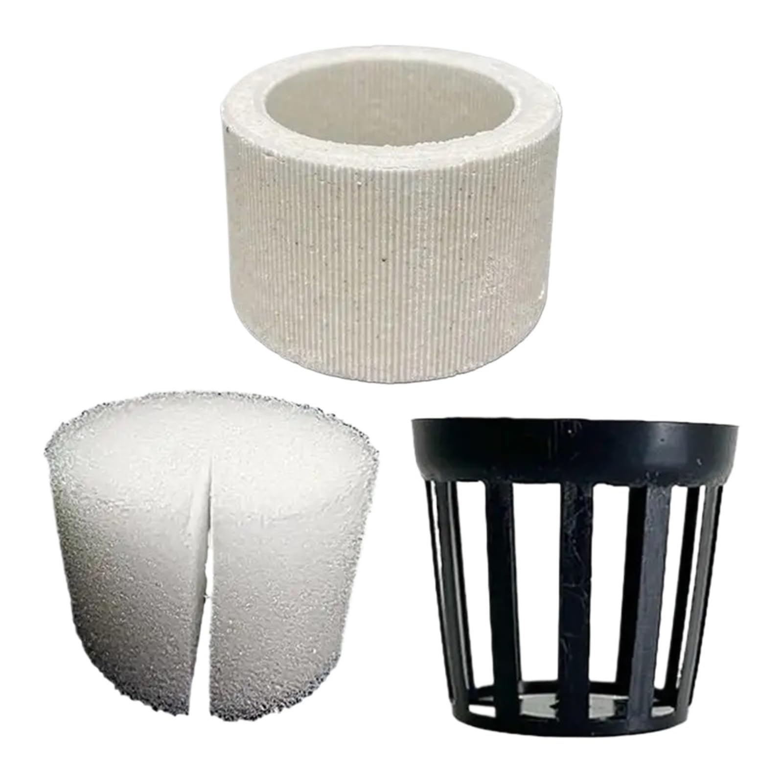 Mlyvax 12set Aquatic Plant Fixing Ring Ceramic Plants Potted Planting Cup Aquarium Fish Tank Landscape Accessories