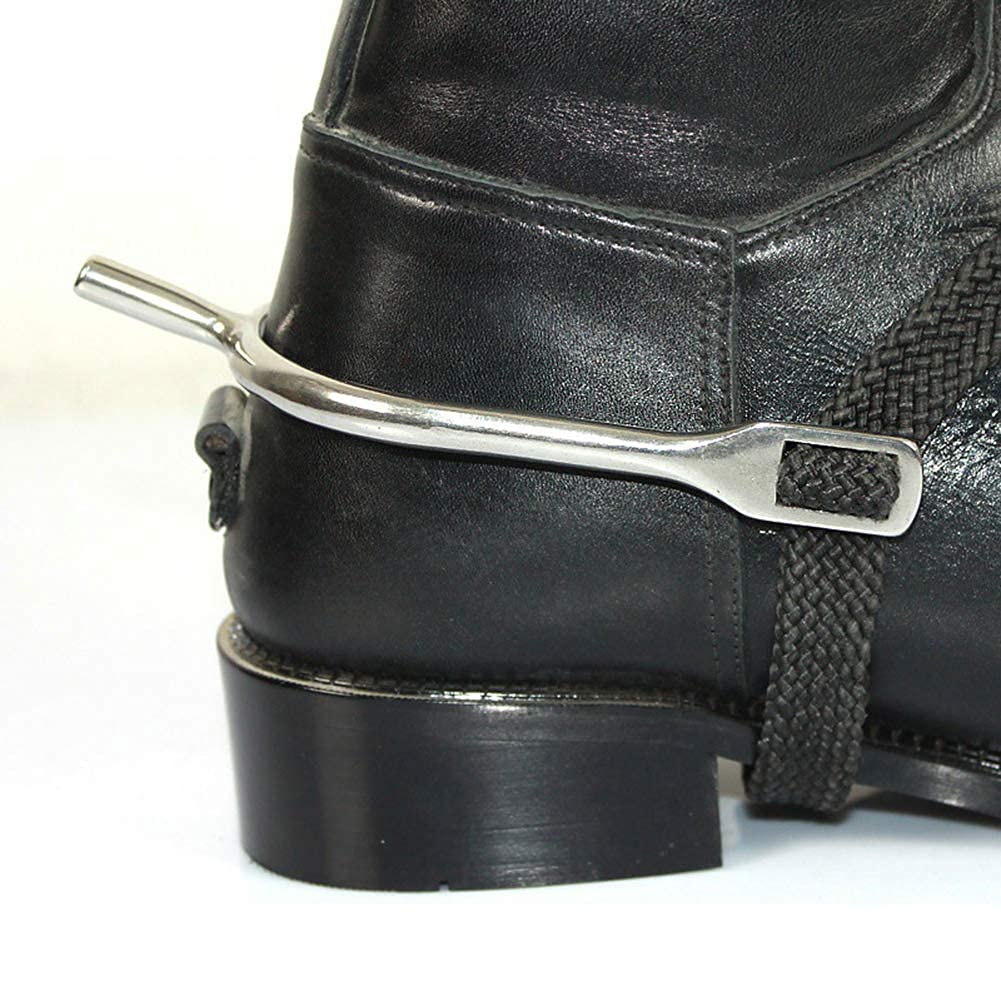 Espuelas de equitación Ecuestre Espuelas de Cabeza Larga Equipo de Caballero de Acero Inoxidable Suministros de arnés