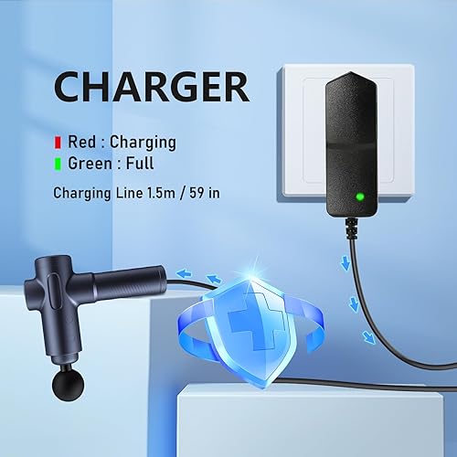 Miniatura 6 de ACDC 24V  25.2V cargador de pistola de masaje muscular cargador ACdc adaptador universal para 24V 1A pistola de masaje cargador interruptor de