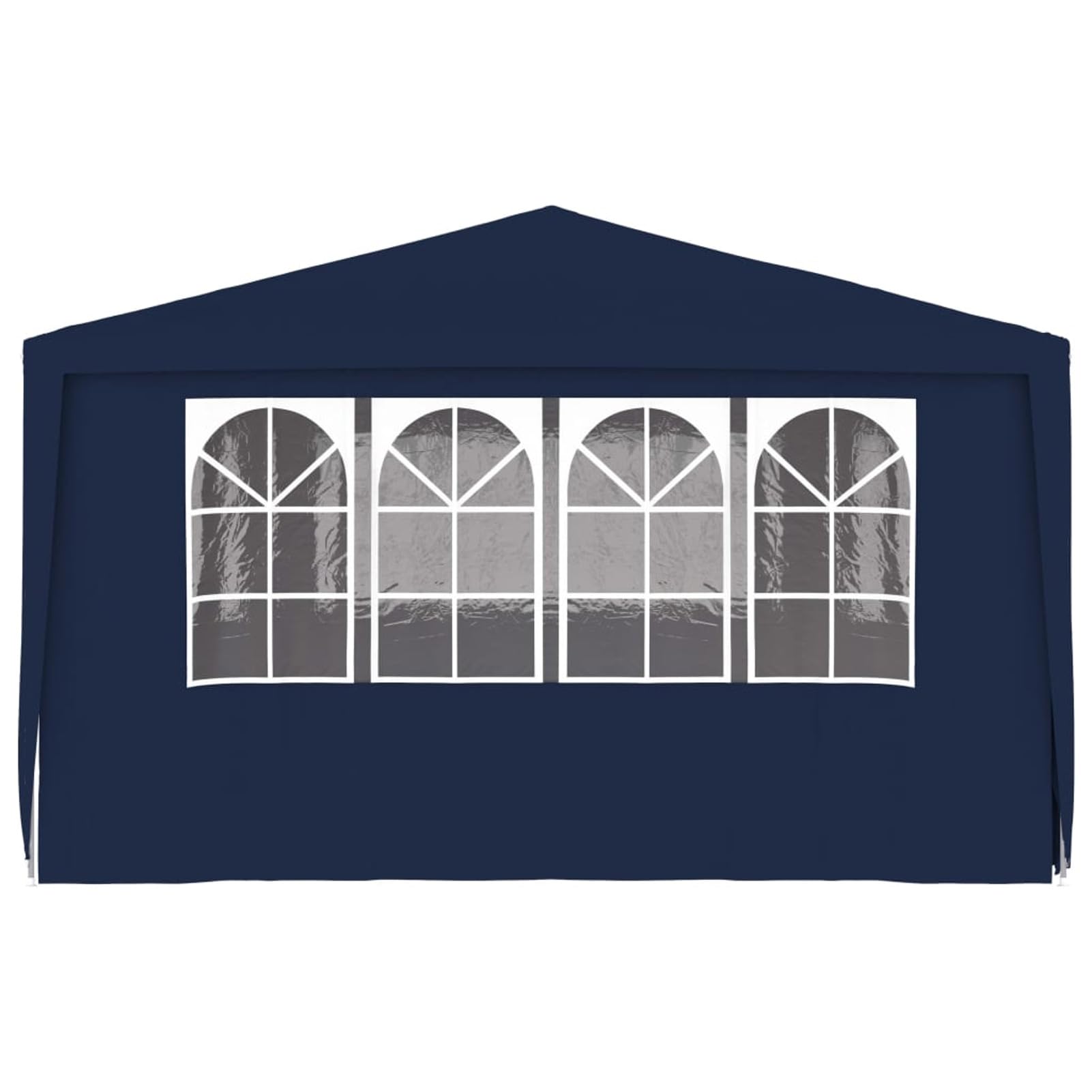 IKAYAA Carpa para Fiestas 4 x 6 m, Carpa Jardín Plegable con Paredes, Carpa para Fiesta, Gazebo, Cenador Plegable para Camping, Fiestas, Exterior, Color Azul
