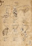 MIGHTYPRINT Fantastic Beasts: Where to Find Them - Newt's Sketchbook – Durable 17” x 24' Wall Art – NOT Made of Paper – Officially Licensed Collectible MP17240291