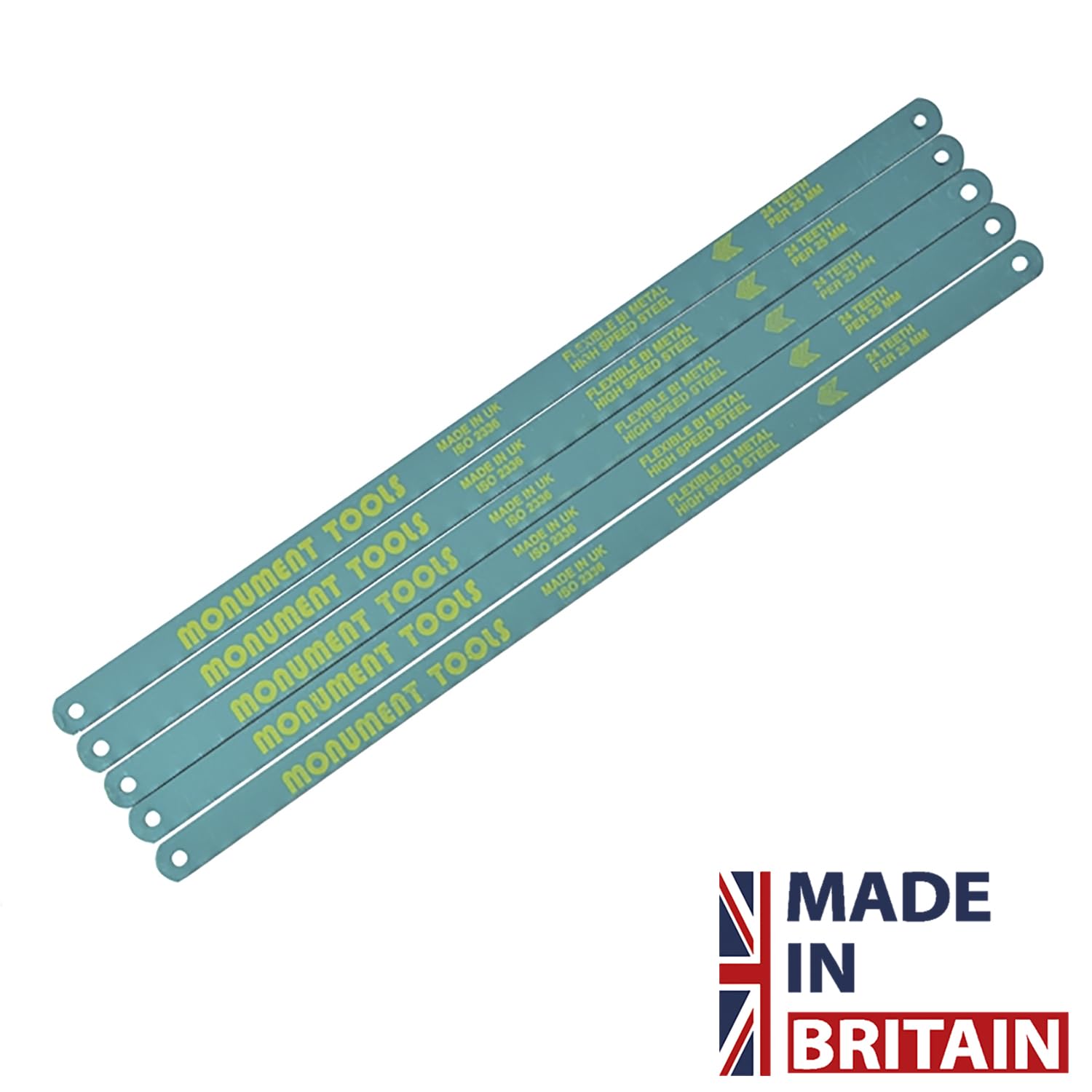 Monument Five Hacksaw Blades 24TPI (12in/300mm) On A Card - Image 4