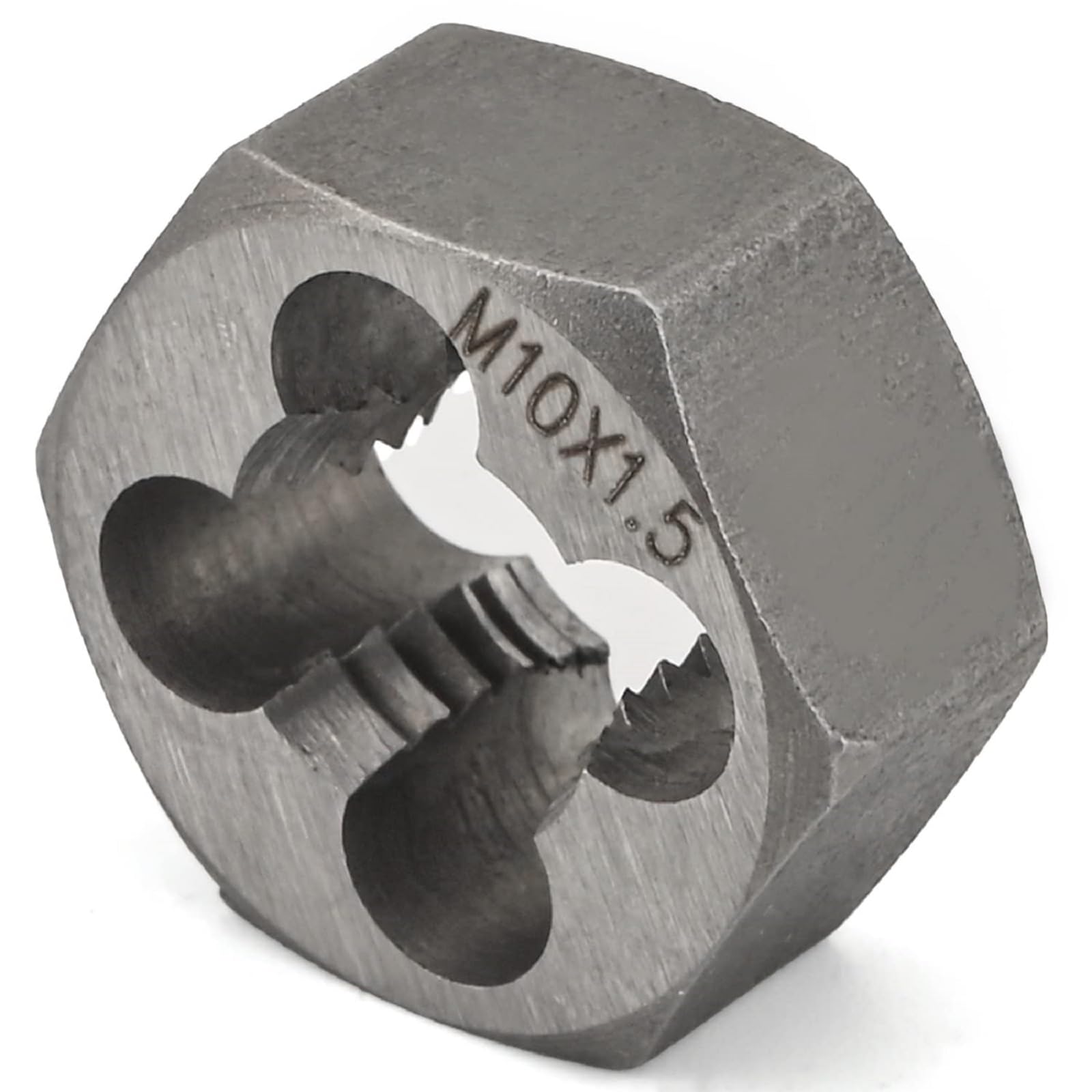 Utoolmart Hex Rethreading Die, M10 x 1.5 Pitch, Carbon Steel Thread Die, Hex Rethreading Die Machine Thread Die, Hexagon Taper Pipe Die