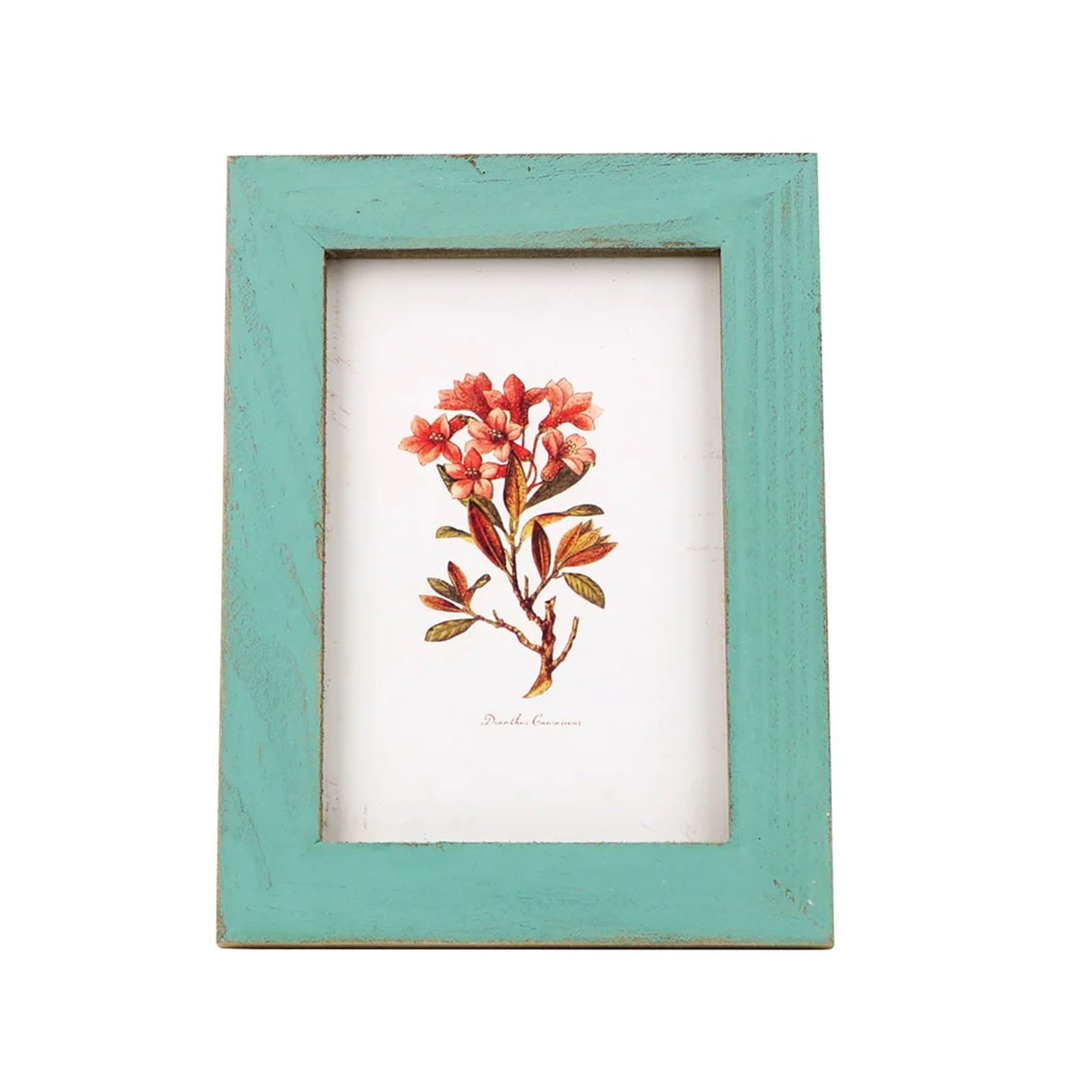 Picture Frames Wooden Wedding Couple Pictures Frames Present Vintage Photo Frame Home Decor Creative(Light Blue)