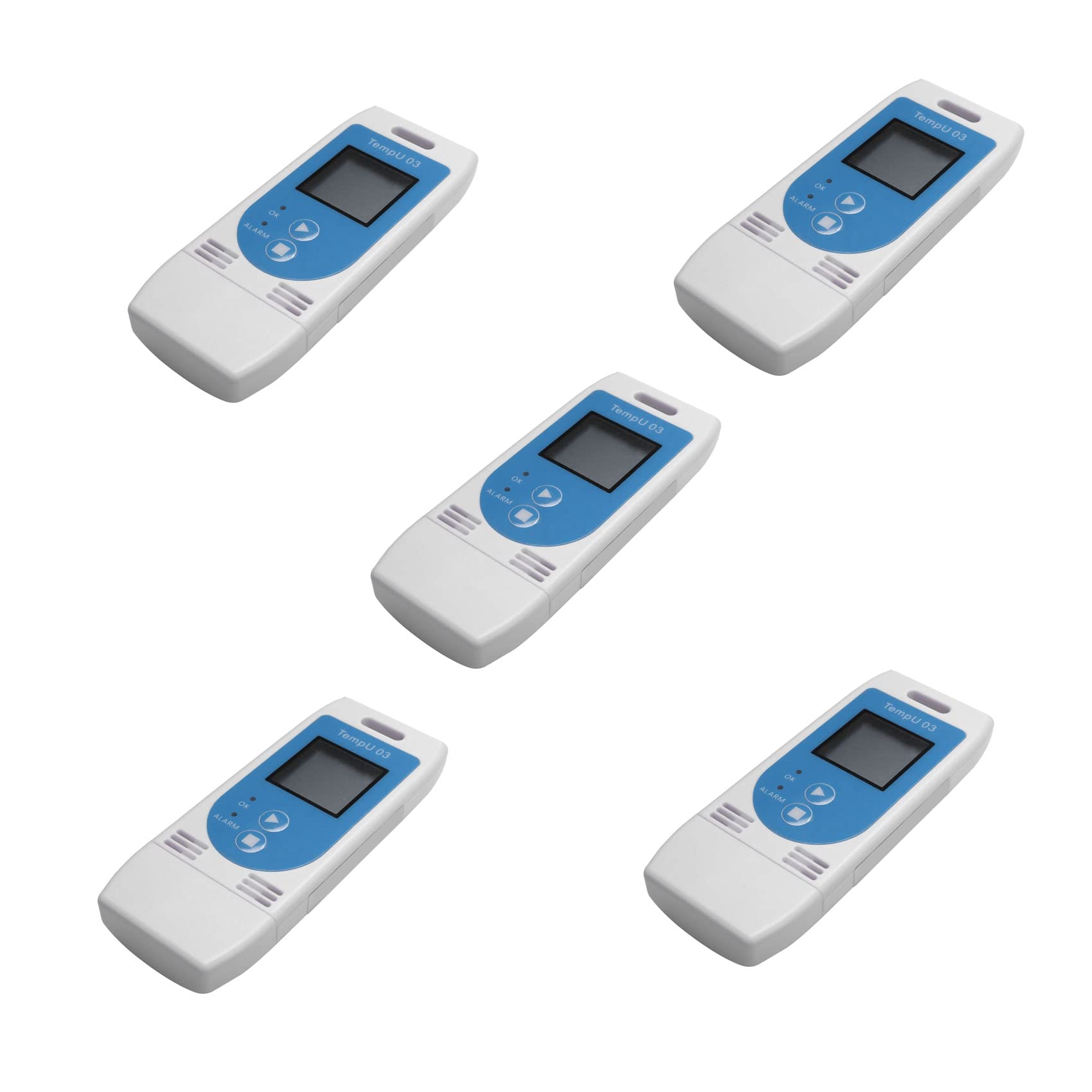 5 x USB rejestrator temperatury i wilgotności powietrza, rejestrator danych Temp