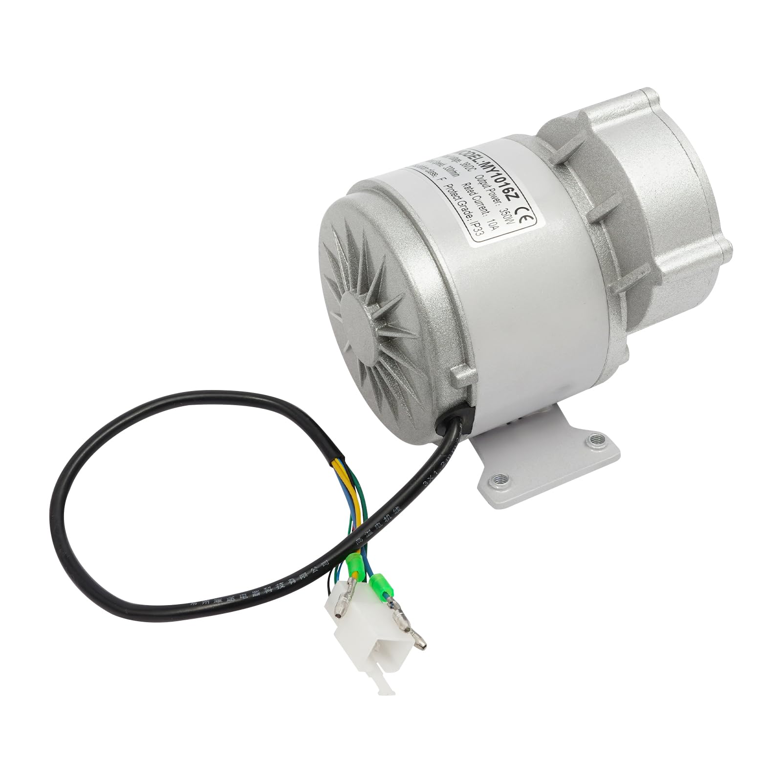350W Bürstenlose Getriebemotoren Bausatz, Leistungsstarker 36V Elektromotor mit 330 U/min, Controller und 3-Gang-Rückwärtsdrossel, Komplett-Kit für E-Bike, Roller, Go-Kart, ATV, Rasenmäher