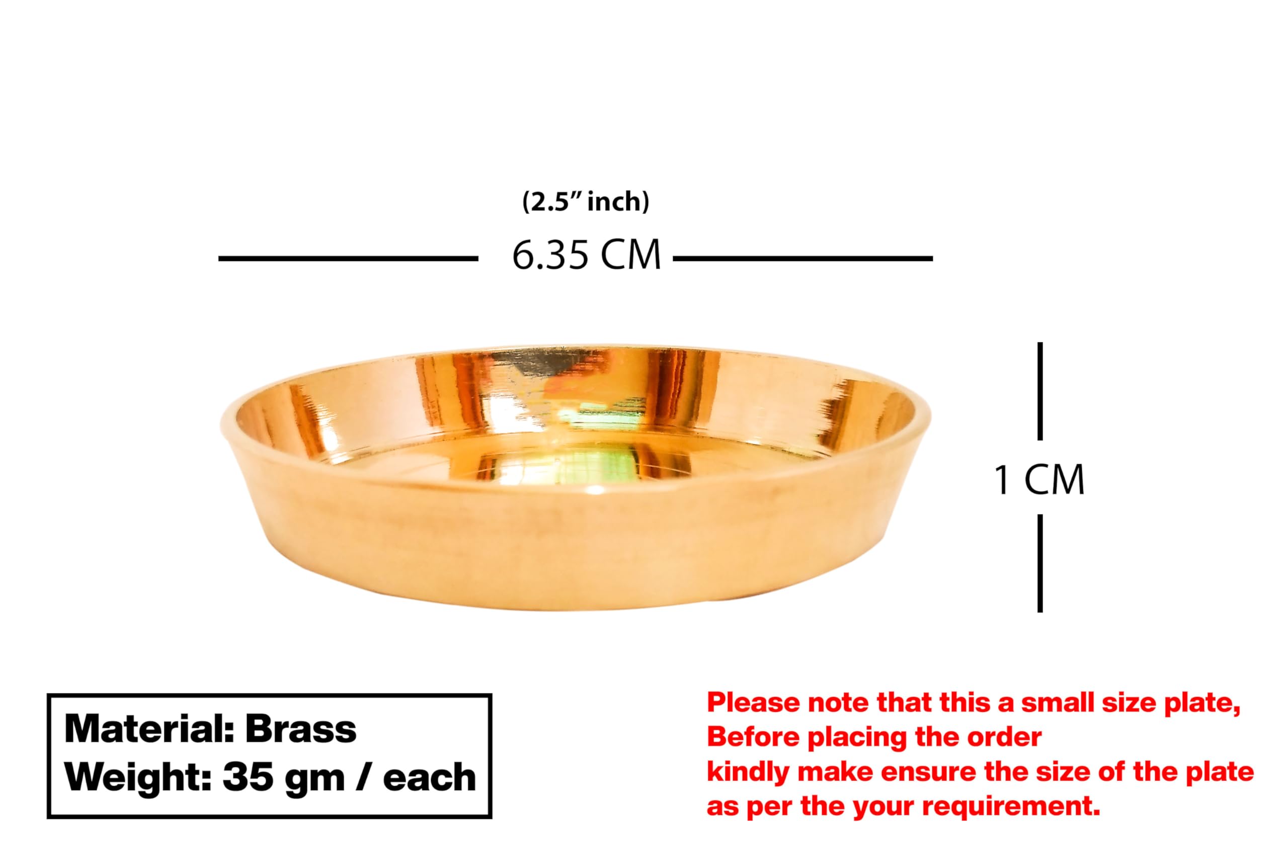 Brass Prasad Plate - Pooja & Puja Essentials -2