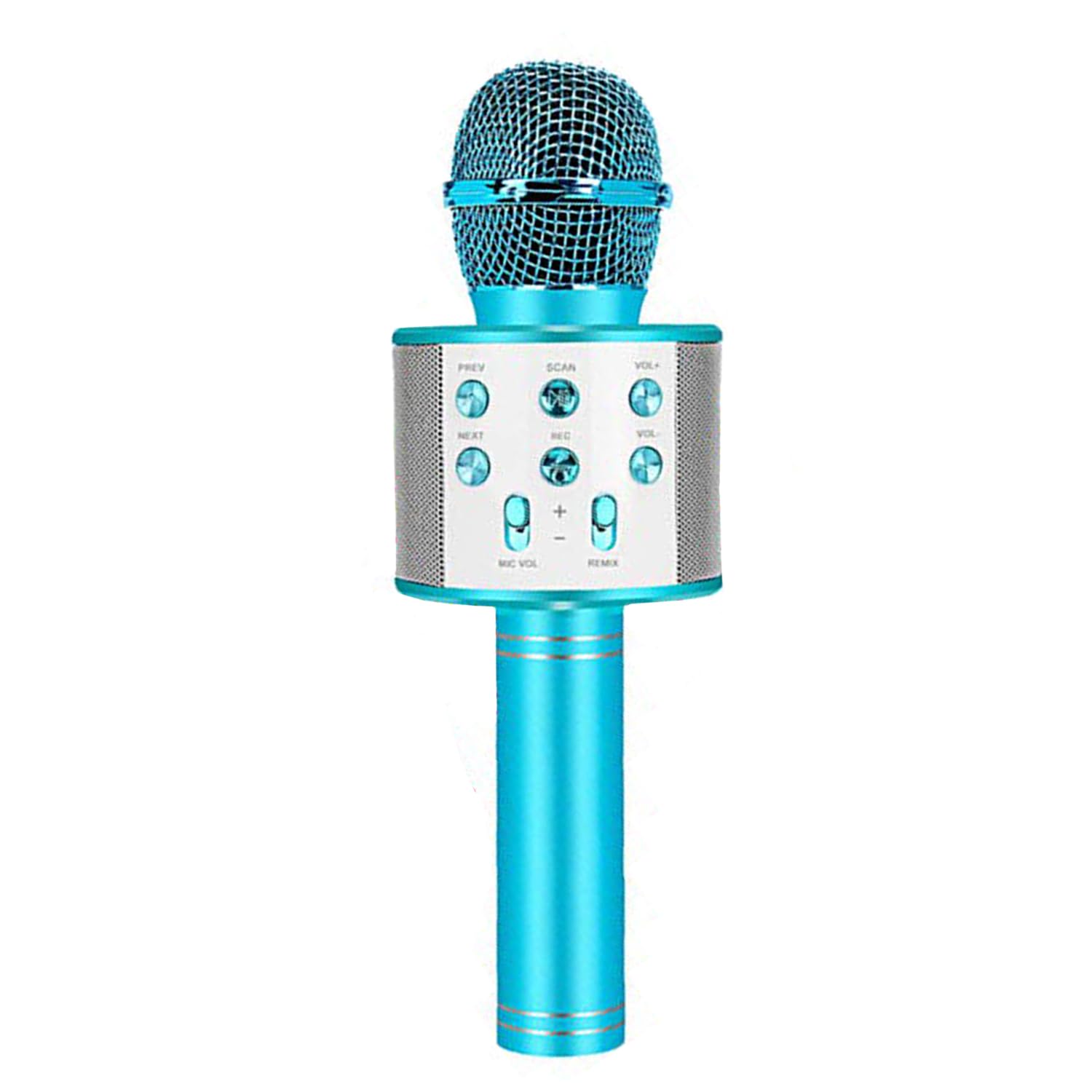 qczoyp Bluetooth Microphone Wireless, 5-in-1 Portable Handheld Karaoke Mic with Adjustable Remix FM Radio, Gifts for Girls Kids Adults All Age