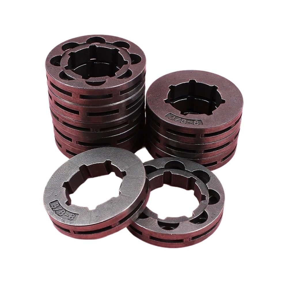 Pignon jante 3/8 pas 8 dents robuste cannelure 22 mm pour tronçonneuse série H 281 288