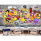 KEARTNZI Custom 3D Graffiti Wallpaper for Walls Street...