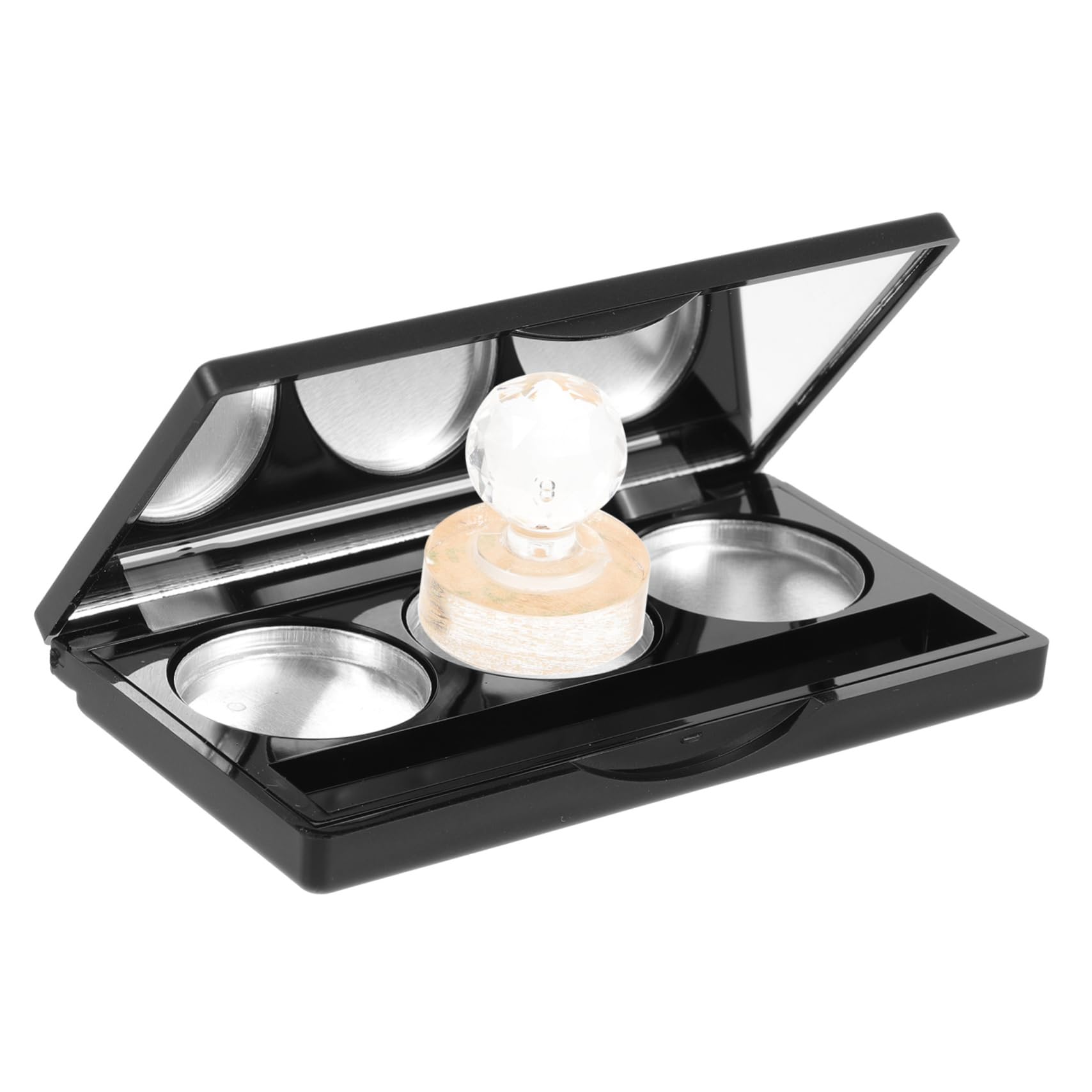 Ipetboom 1Set Matte Eyeshadow Palette with Mirror Includes Pans and Double Sided Adhesive for Cosmetics Storage and Makeup