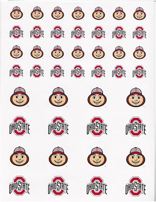 Ohio State Buckeyes Small Sticker Sheet - 2 Sheets