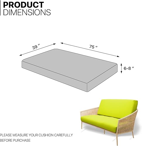 Miniatura 2 de MoNiBloom Funda elástica para futón individual, sin brazos, funda para sofá sin brazos, protector de muebles, funda lavable con cremallera para
