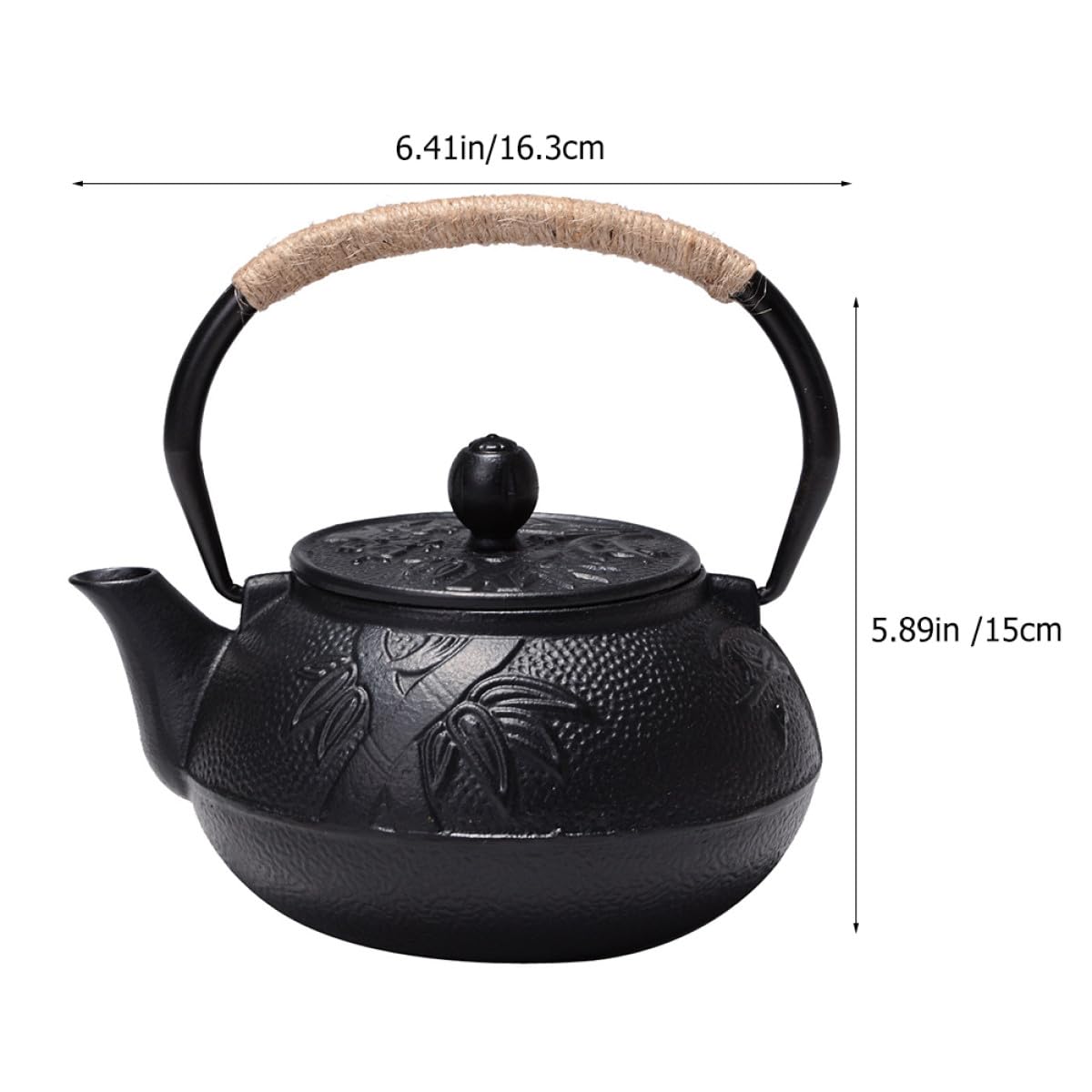 PRETYZOOM Tetera De Hierro Fundido Hervidor De Hierro Para Estufa Hervidor De Agua Delicado Para Cocina Para Té Multifunción