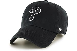 Philadelphia Phillies Youth Clean Up Dad Hat Cap Black/White