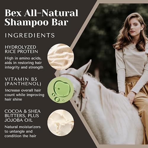 Miniatura 3 de Kensington - Barra de champú con proteína de agua de arroz y vitamina B5, paquete de 18  Brisa de bergamota, salpicaduras de cítricos, lluvia de