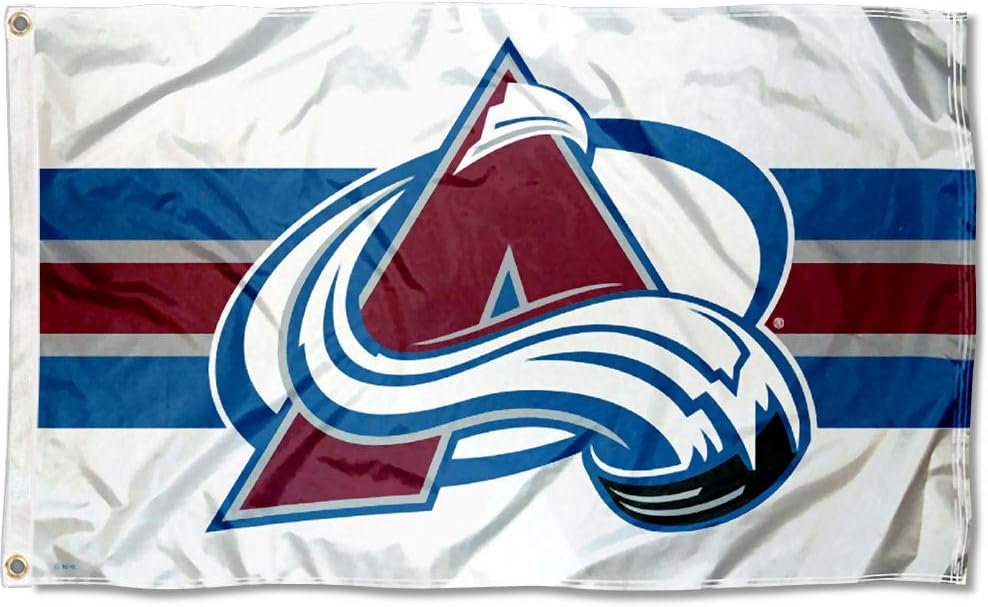 Colorado Avalanche White 3x5 Feet Banner Flag