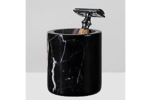 Nexus Black Marble Toothbrush Holder: Sleek and Sophisticated Bathroom Essential