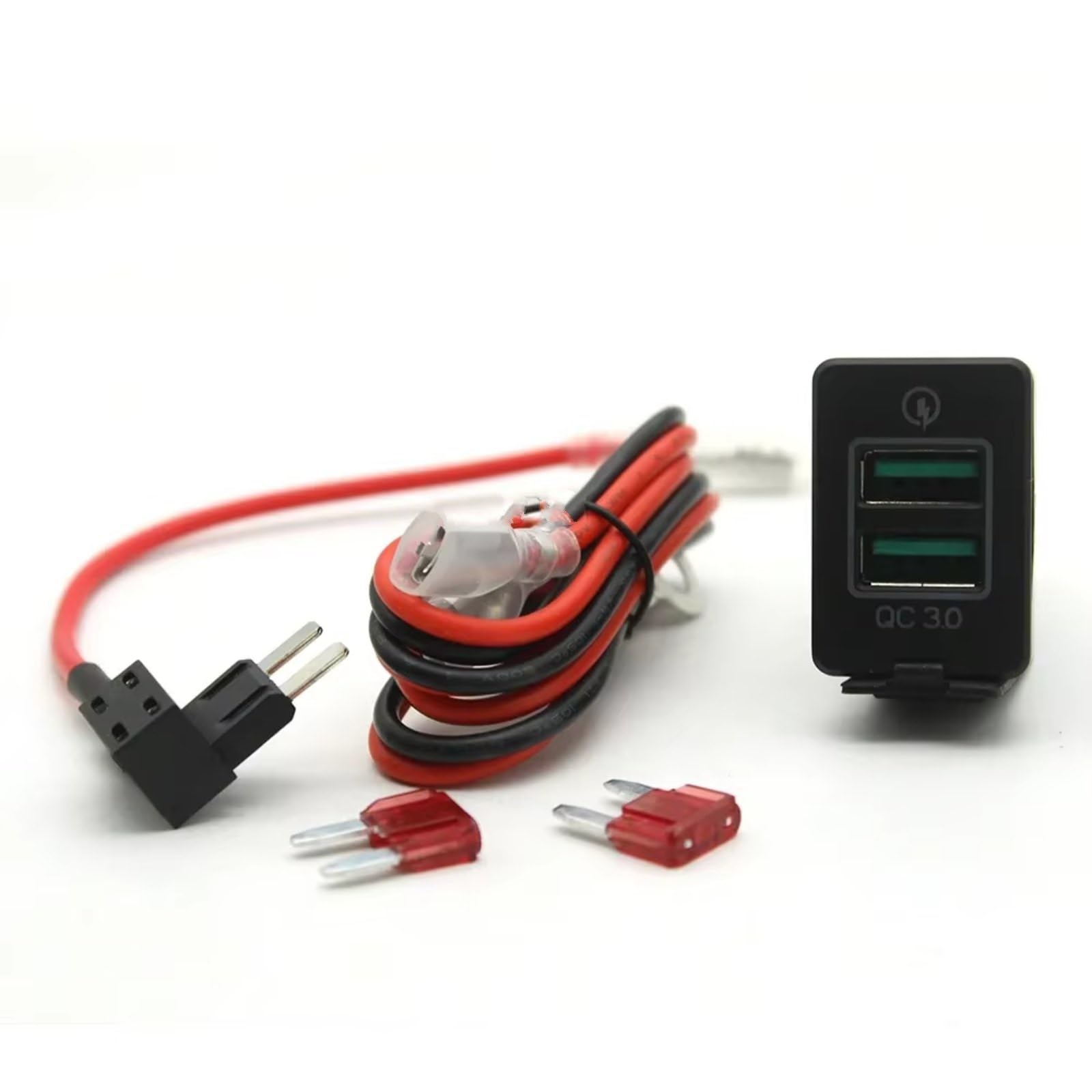 Enchufe USB Consola Compatible Con Mitsubishi Para Outlander 12V 24V Enchufe Coche QC Para Cargador Teléfono Móvil Adaptador Corriente Carga Rápida Puerto USB AUX Jack