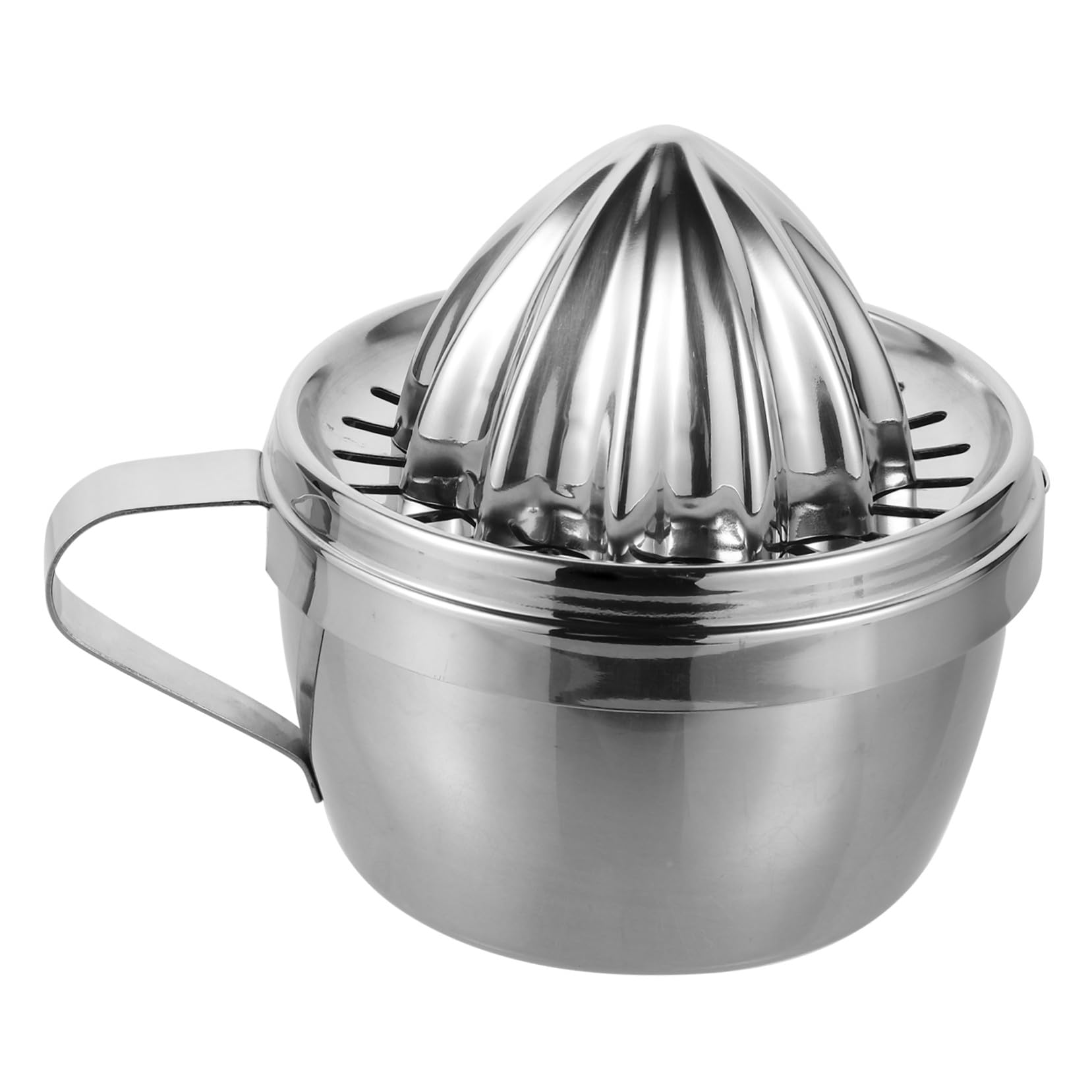 Exprimidor Manual de Limón y Cítricos de Acero Inoxidable Portátil y Fácil de Usar para Hogar Zumos Frescos de Naranja Pomelo y Práctico y Compacto