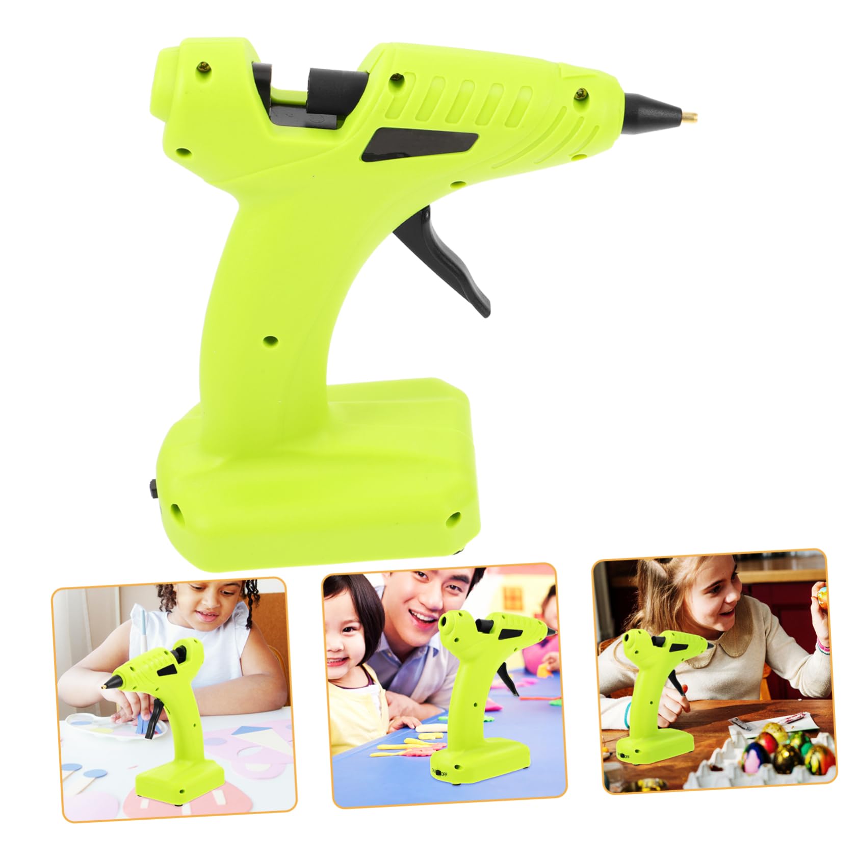 NUOBESTY 3 Pz Per Colla a Caldo Attrezzo Bastoncini Di Colla a Caldo Kit Di Strumenti Stick Di Colla a Caldo Colla a Caldo Senza Fili Bastoncini Di Colla Per Colla Green Addominali