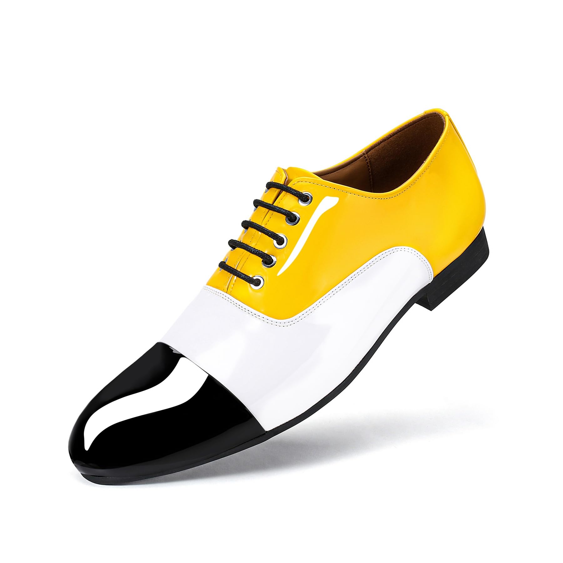Allthemen Hombre Zapatos Formales Color Bloques Oxford Negocios Punta Redonda Ligeros Cómodos para Bodas y Cenas
