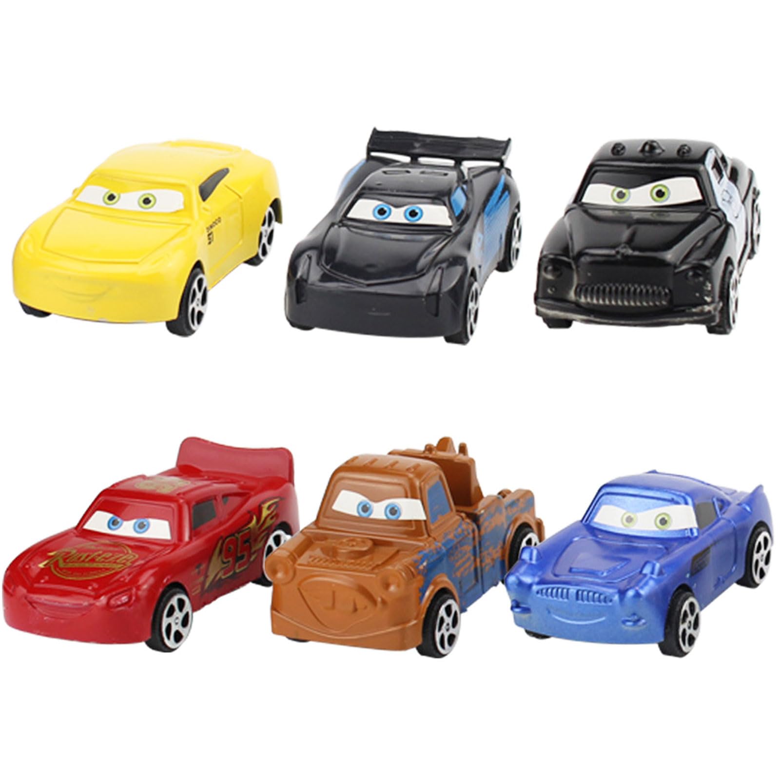 Disney Cars Spielzeug-Rennwagen Muddy Lightning GKB35 Disney Cars Cast 1:55 Autos Mattel Fahrzeuge