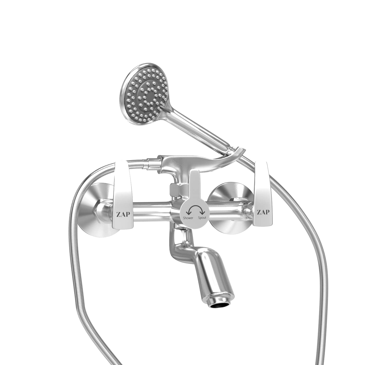 ZAP Hexa High Grade 100% Brass 2 in 1 Wall Mixer with Crutch & Multi Flow Hand Shower with 1.5 Meter Stainless Steel Hose (B0BXFKYRNB) Amazon Price History, Amazon Price Tracker