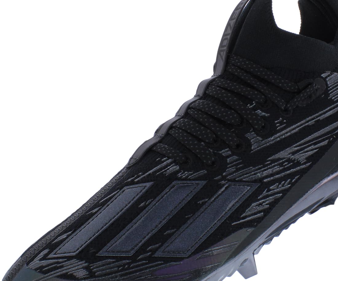 adidas Adizero Primeknit Black Football Cleats Size 9 (Black/Night Metallic
