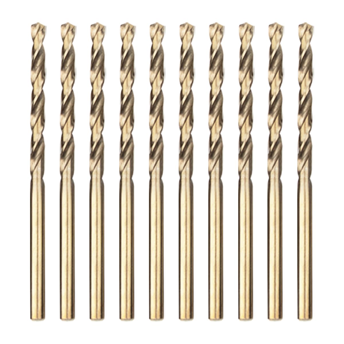 Meccion Wiertło HSS Cobalt Jobber 10 szt. wiertło skręcane 3,5 mm do wiercenia stali nierdzewnej i metalu