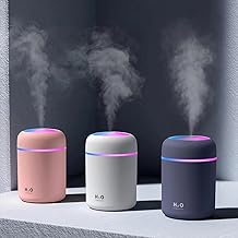 Humidifier for Room Moisture, Aroma Diffuser for Home, Cool Mist Small Quiet Air Humidifier,Ultrasonic Essential Oil Diffuser Electric for Car, Office, Babies, Home (Multicolour-Plane)