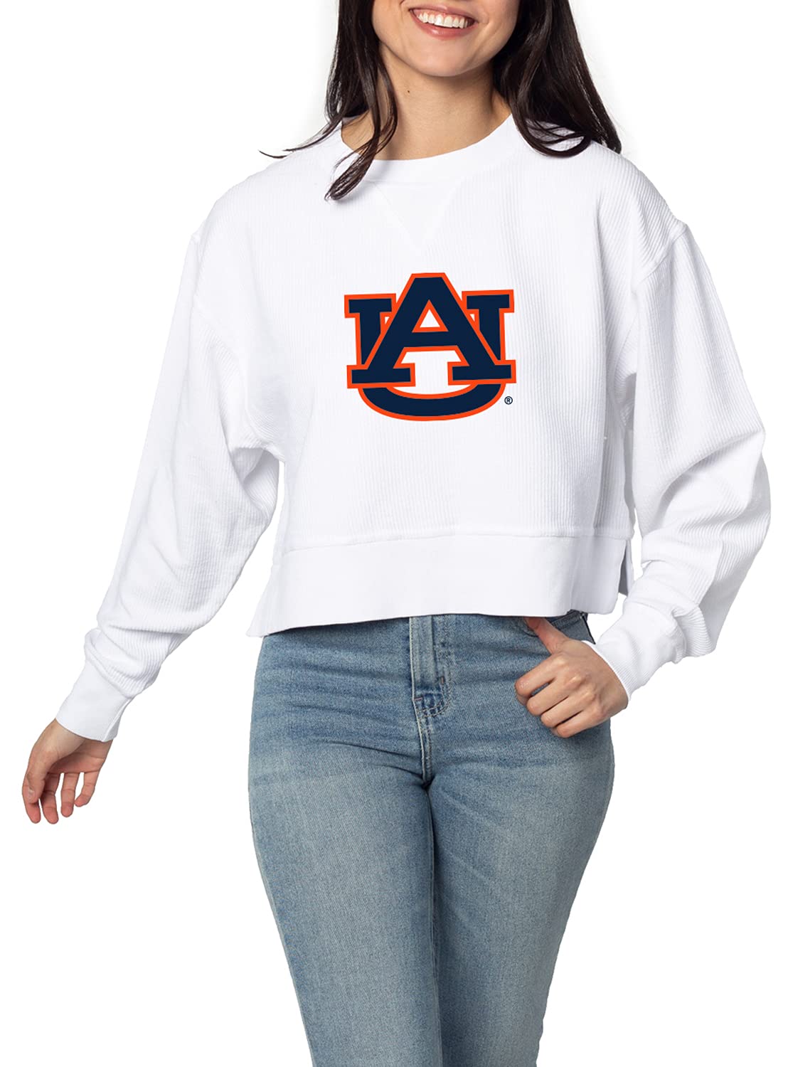 chicka-d NCAA womens Corded Boxy Pullover