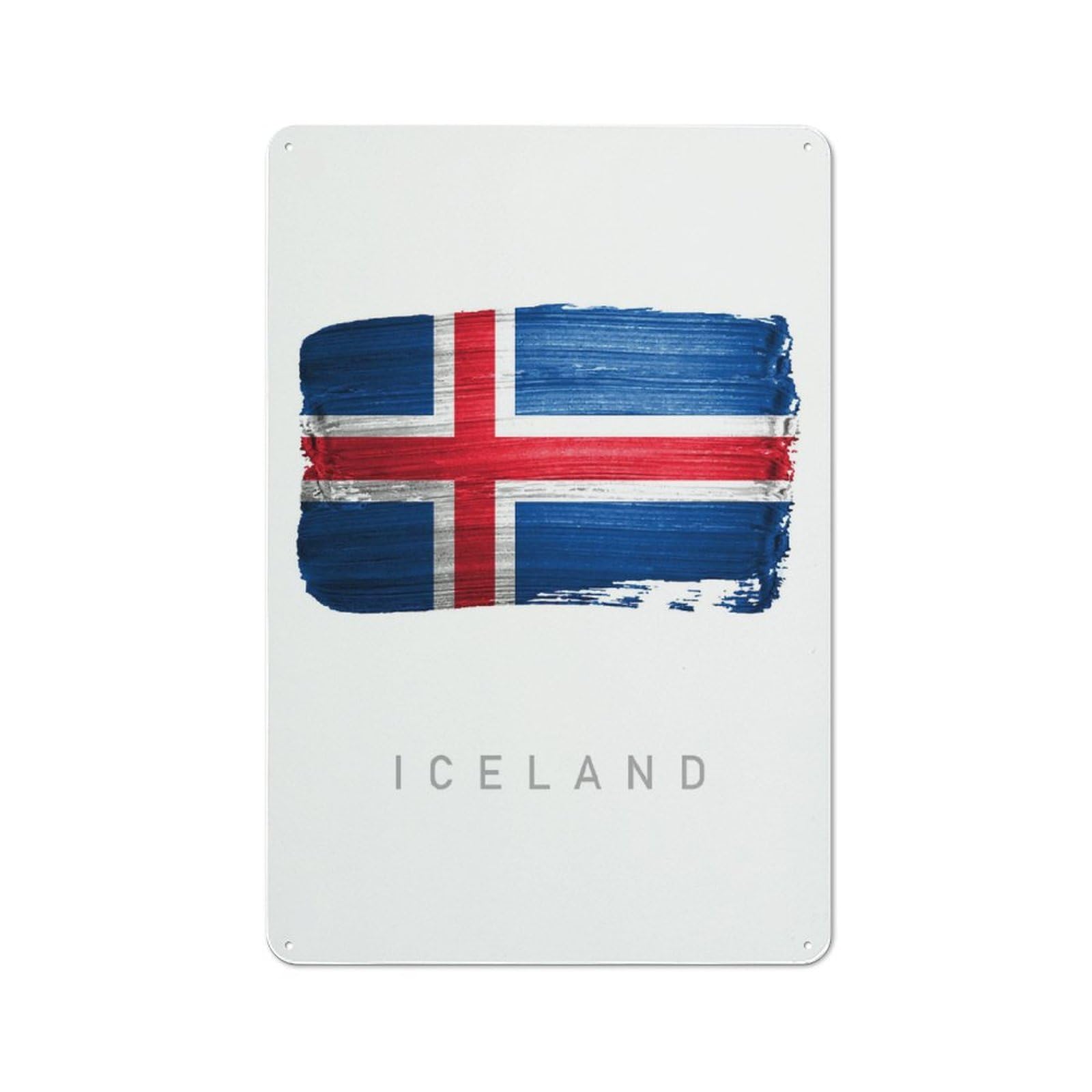 Smart Iceland Office Metal Sign 30x20cm, Study Room Decor for Home Office, Reading Corner Or Bedroom