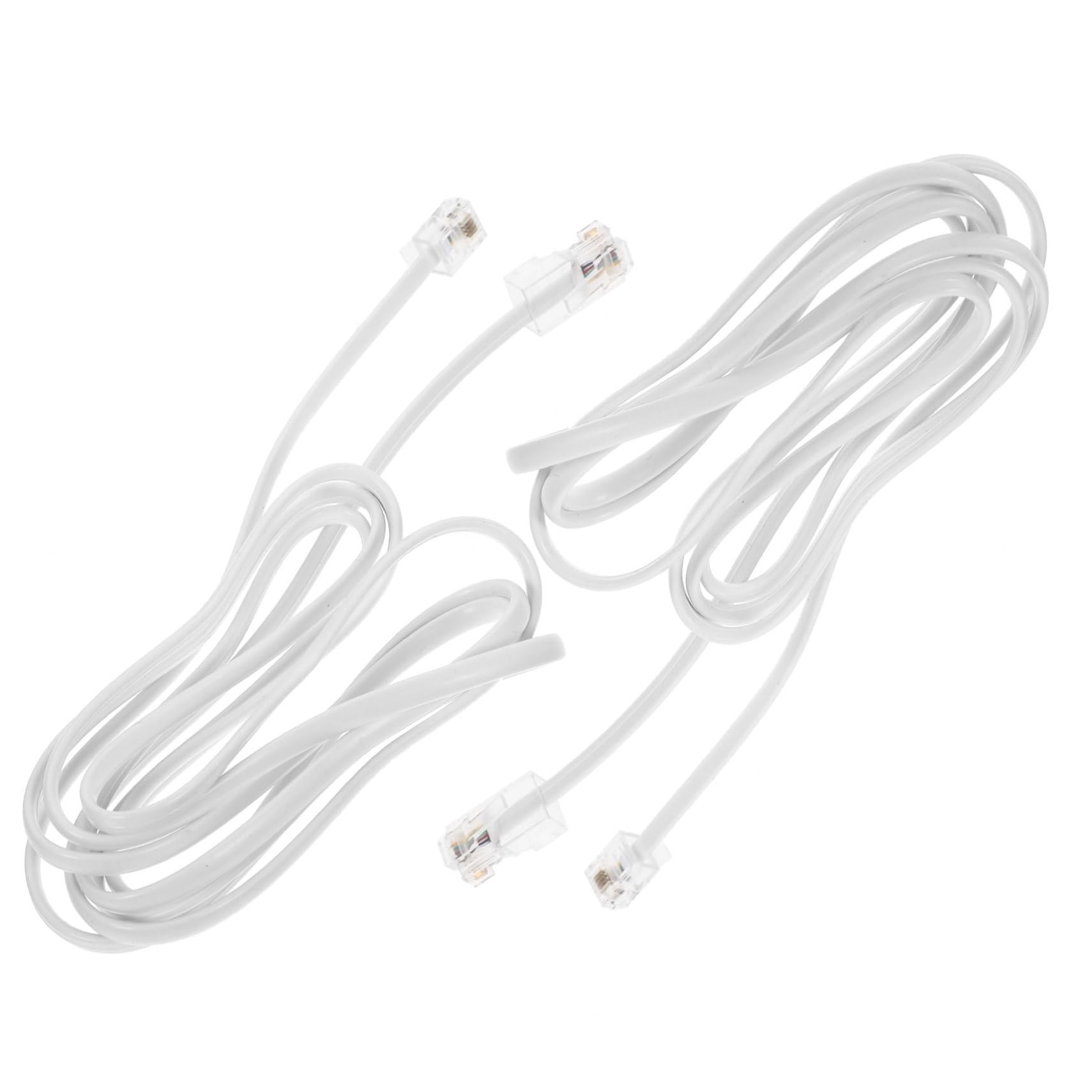HEMOTON 4 Set Di Adattatori Rj11 Di Qualità Cavo Telefonico A Ethernet Connettore Facile Da Usare 2 Pezzi * 4