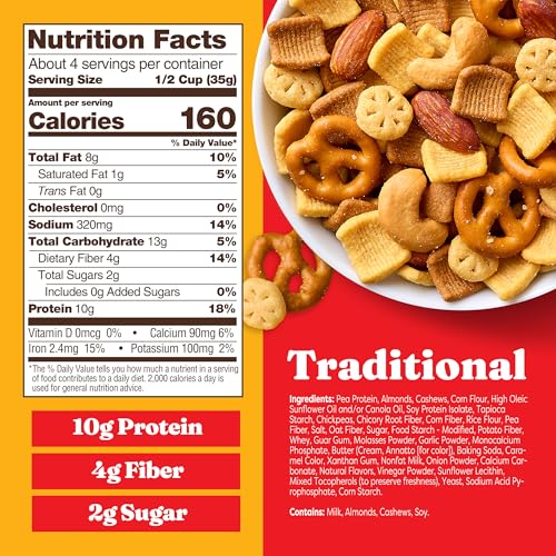 Image of Catalina Crunch Protein Snack Mix, Traditional, 5.25 oz Bag (Pack of 4)