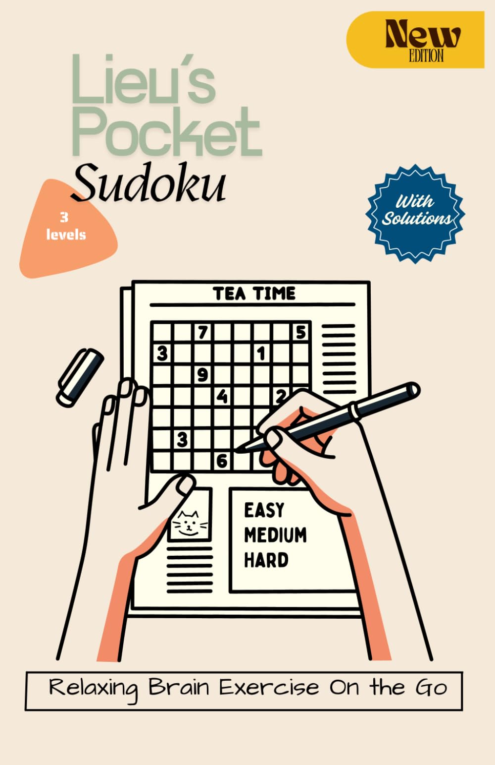 Pocket Sudoku: 90 Easy to Hard Sudoku with Solutions: For Travellers, On the Go, Handy Pocket Sudoku, Brain Exercise for Sharp Mind, Smart Gifts for ... and Seniors, Pocket Puzzle, Activity Books