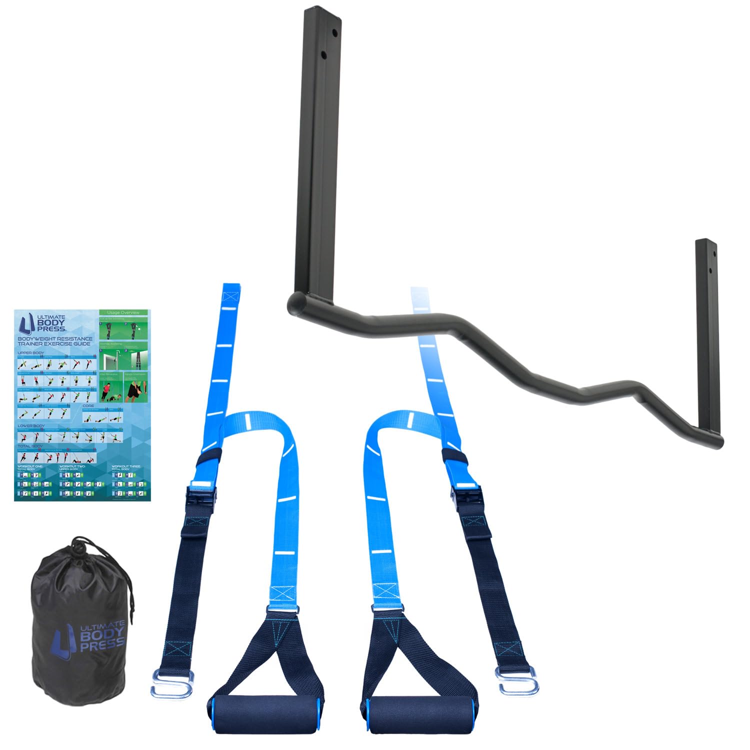 Ergonomic Joist Mount Pull Up Bar by Ultimate Body Press