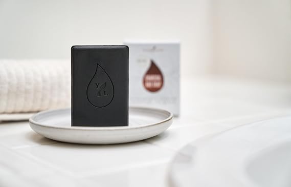 Young Living Charcoal Bar Soap - 3 oz - Ideal for Acne-Prone and Oily Skin, Promotes Clear Complexion - Natural Moisturizing Cleanser with Orange Blossom Essential Oil for Face and Body