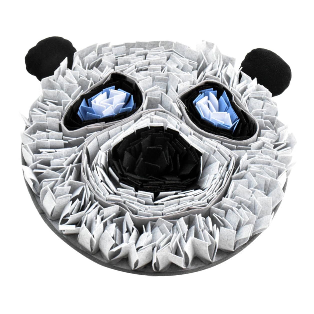 Homoyoyo Niedliche Panda Schnüffelmatte Haustier Futtersuchmatte aus Filz rutschfeste Futtermatte für Hunde und Welpen Waschbar Interaktives Hundeaccessoire für Futtertraining