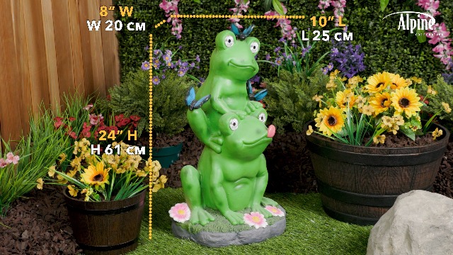Amazon.com : Alpine Corporation ZEN392SLR-L Stacked Frogs
