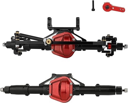 ZXYRC Juego completo de ejes delanteros y traseros de aluminio para Axial SCX10 D90 110 RC Crawler Car Recat Gen 7 ejes piezas de actualización