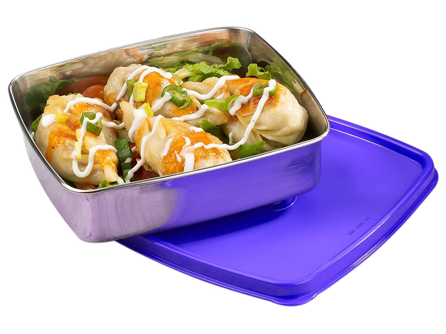 SignorawareSmart N Slim Steel 400ml Container, Set of 1, Violet