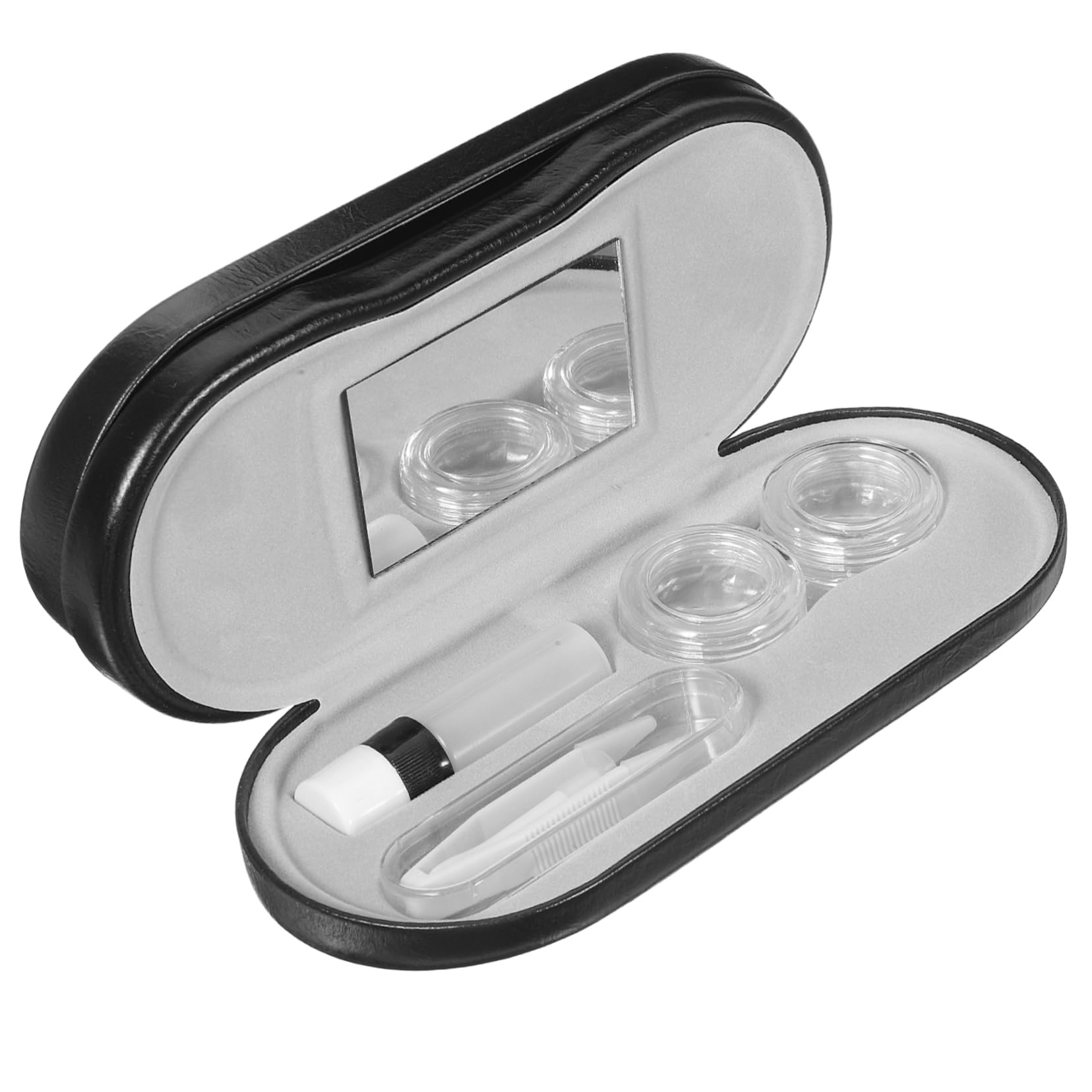 Healifty 4 Sätze Doppelschichtiger Brillenorganizer Tragbare Aufbewahrungsbox für Sonnenbrillen und Brillen Hardcase für Zuhause und Unterwegs für Brillenträger