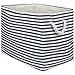 DII Aufbewahrungskorb aus gewebtem Papier, zusammenklappbar und praktisch Rechteck Large Rectangle Nautical Blue