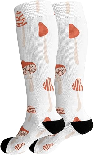 Miniatura 2 de devor Planta, hongos divertidos, hongos mágicos, calcetines de media pantorrilla, calcetines altos hasta el muslo, calcetines largos para mujer