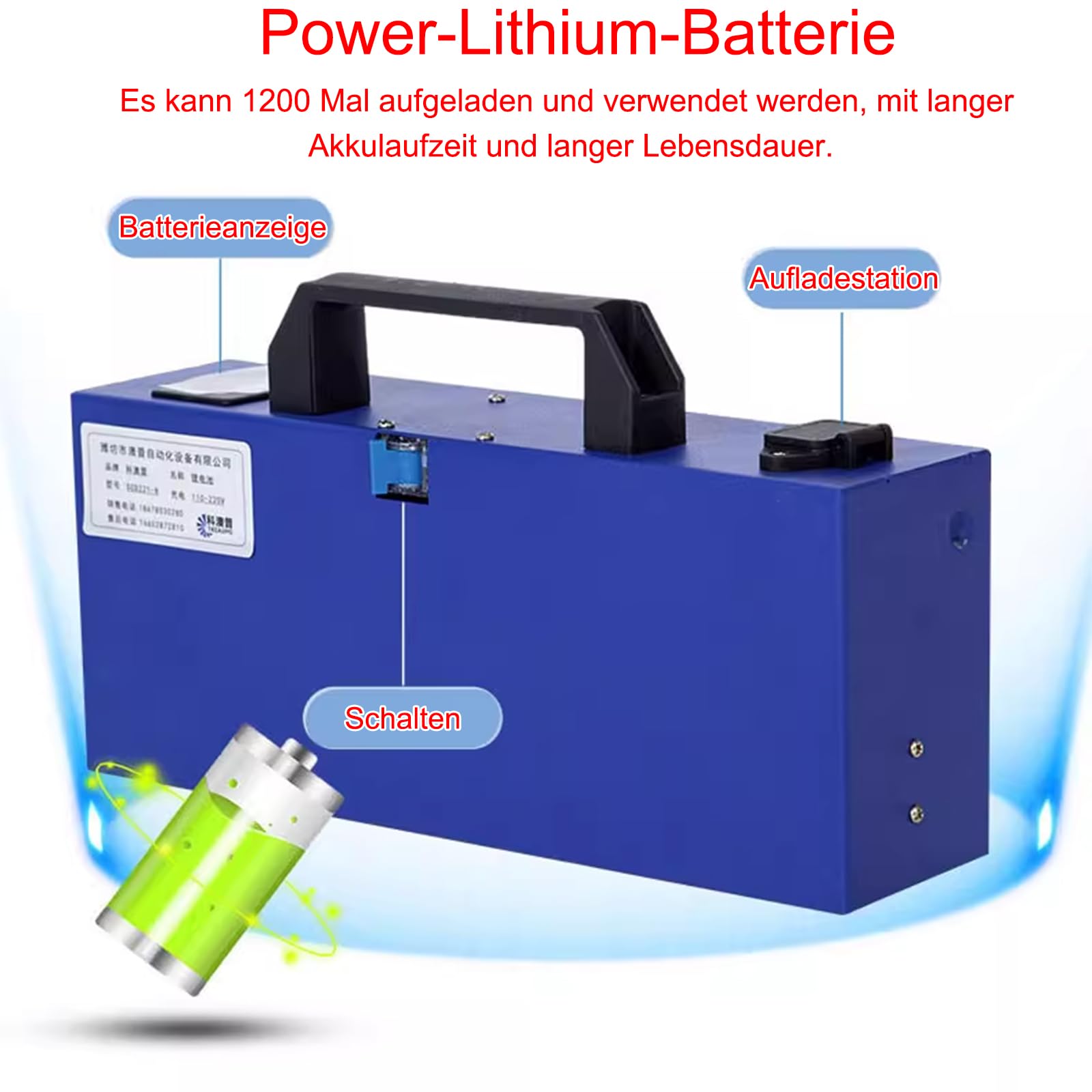 Elektrischer Treppensteiger 400 Kg Tragkraft – Mit 48V/36Ah Akku, Bürstenlosem Motor, 6000 Stufen Pro Ladung, Klappbar, Für Umzüge & Logistik