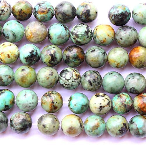 Natural African Turquoise Round 10mm 6mm 8mm for Necklace Gemstone Loose Beads (14mm)